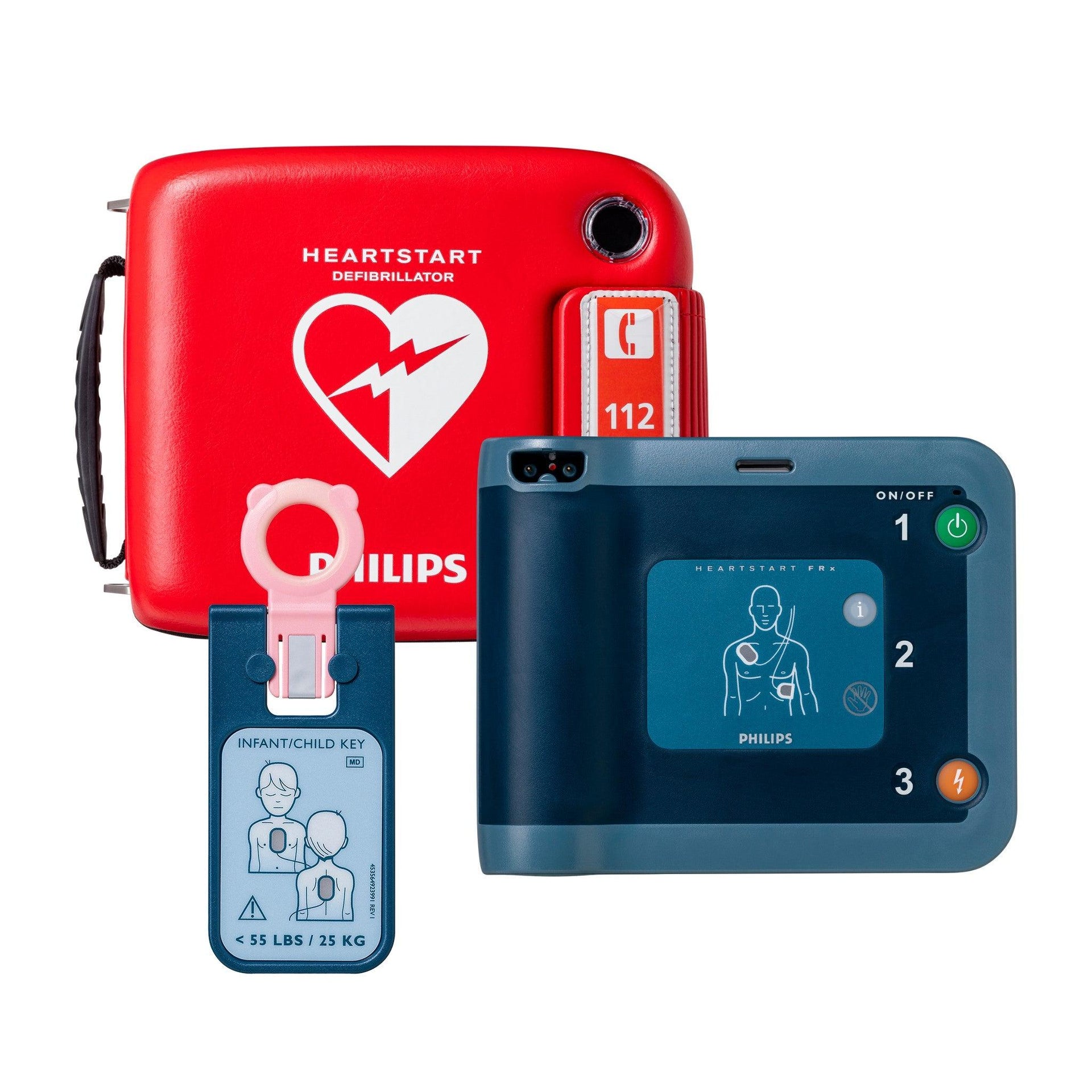 Philips FRx AED met baby-/kindsleutel